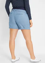 Linnen zwangerschapsshort in denim look, bonprix