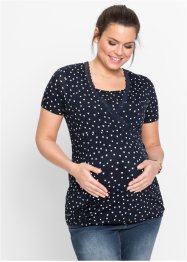 Zwangerschapsshirt / voedingsshirt met kant, bpc bonprix collection