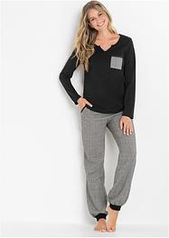 Pyjama met flanellen broek (2-dlg. set), bpc bonprix collection