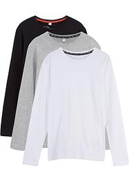 Kinderen longsleeve van biologisch katoen (set van 3), bpc bonprix collection