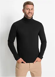 Longsleeve met col van puur biologisch katoen, bonprix