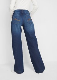 Flared Marlene Dietrich jeans, mid waist, bonprix