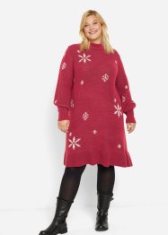 Gebreide jurk met sneeuwvlokken, bpc bonprix collection