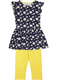 Meisjes jersey jurk en 3/4 legging (2-dlg. set), bpc bonprix collection