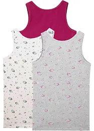 Meisjes hemd met zacht katoen (set van 3), bonprix