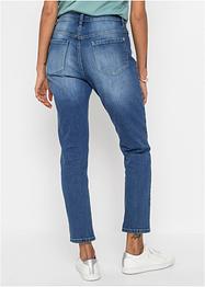 Boyfriend jeans met destroyed effect en biologisch katoen, RAINBOW