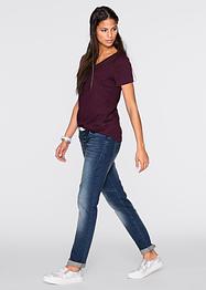 T-shirt met knoopsluiting, RAINBOW