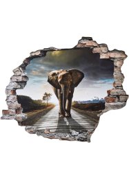 Wandsticker in 3D-look met olifant, bpc living bonprix collection