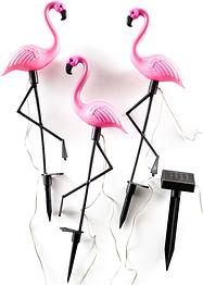 Solar decoratielamp flamingo (set van 3), bpc living bonprix collection