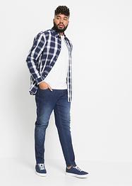 Slim fit power stretch jeans, tapered (set van 2), John Baner JEANSWEAR