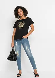 Shirt met metallic print, bonprix