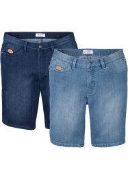Ultra soft jeans bermuda, regular fit (set van 2), John Baner JEANSWEAR