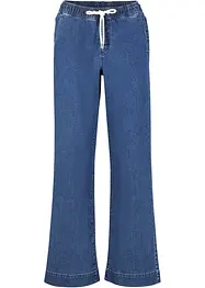 Mid waist stretch jeans, wide leg, bonprix