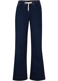 Mid waist stretch jeans, wide leg, bonprix