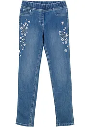 Meisjes jegging met bloemenborduursel, bonprix