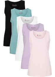 Katoenen longtop (set van 5), bpc bonprix collection