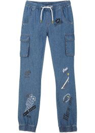 Cargo jeans, dunne stof, John Baner JEANSWEAR