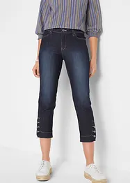 Slim fit mid waist jeans, cropped, bonprix