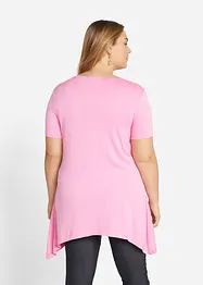 Longshirt met puntige onderrand en vlinders, bonprix