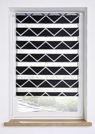 Duo rolgordijn van jacquard met ruitpatroon, bpc living bonprix collection