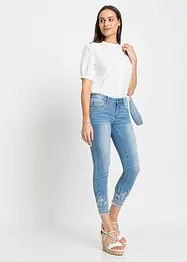 Skinny jeans met mid waist, bonprix