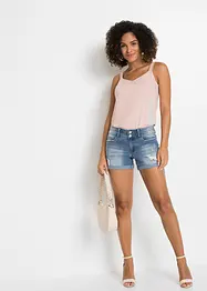 Jeans short met mid waist, bonprix