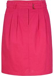 Rok met strikceintuur en linnen, bpc bonprix collection