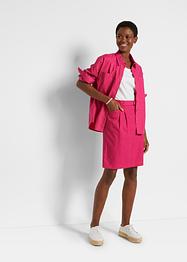 Rok met strikceintuur en linnen, bpc bonprix collection