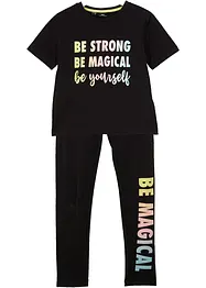 Meisjes T-shirt en legging (2-dlg. set), bonprix