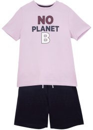 T-shirt en bermuda van biologisch katoen (2-dlg. set), bpc bonprix collection