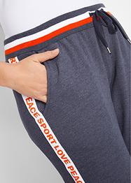 Sweatpants met tekstprint opzij, bpc bonprix collection