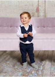 Baby gilet, overhemd en broek (3-dlg. set), bpc bonprix collection
