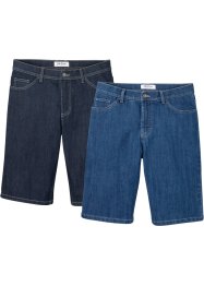 Stretch jeans bermuda, regular fit (set van 2), John Baner JEANSWEAR