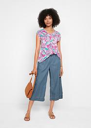 Lichte, zomerse culotte met brede comfortband van lyocell, bpc bonprix collection