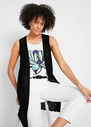 Lang vest van ajour, bonprix