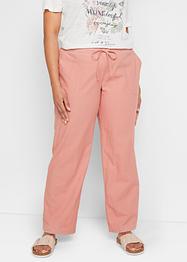Wijde broek met linnen, bpc bonprix collection