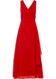 Maxi jurk van chiffon met plooitjes, bonprix