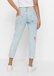 Boyfriend jeans met vlinderprint in 7/8 lengte, RAINBOW