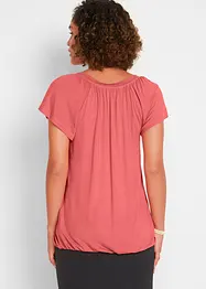 Shirt in een viscosemix, korte mouw, bonprix