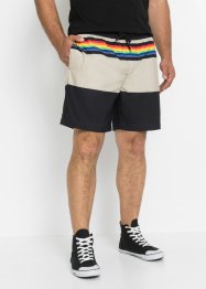 Pride strandshort, regular fit, RAINBOW