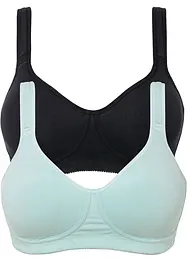 T-shirt bh zonder beugels met katoen (set van 2), bonprix