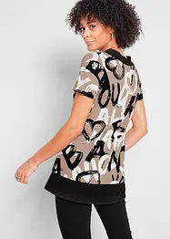 Longshirt met korte mouwen, bonprix