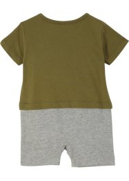 Baby jumpsuit met korte mouwen en biologisch katoen, bpc bonprix collection