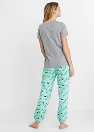 Pyjama en slaapmasker (3-dlg.set), bonprix