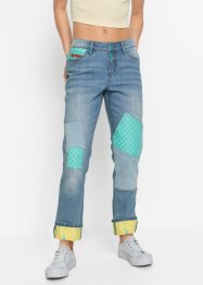Boyfriend jeans met patches, RAINBOW