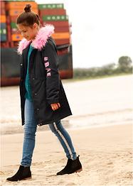 Meisjes parka met statement print, bpc bonprix collection