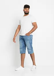 Lange stretch jeans bermuda, regular fit, bonprix