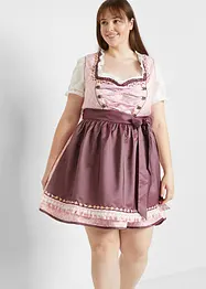 Dirndl met schort, knielang (2-dlg. set), bonprix