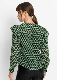 Blouse met volants, bonprix