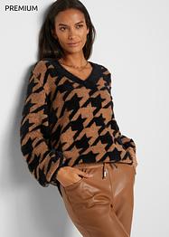 Jacquard trui met wol, bpc selection premium